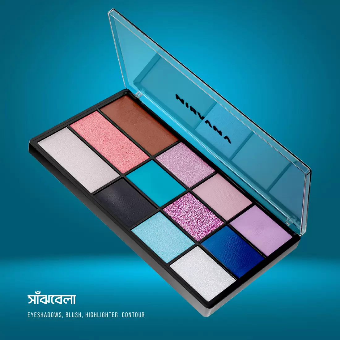 NIRVANA Color Eye and Face Palette SANJHBELA - Image 2