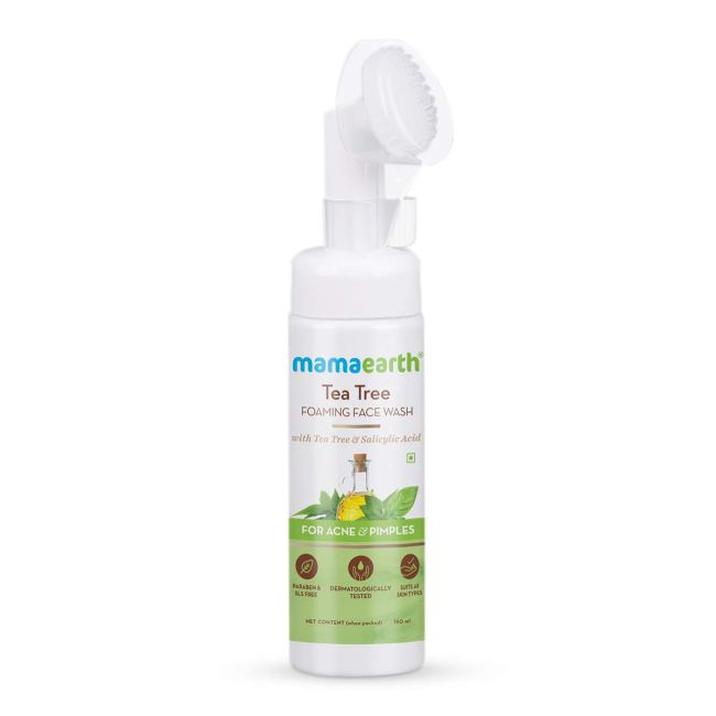 Mamaearth Tea Tree Foaming Face Wash With Tea Tree & Salicylic Acid-150ml - Image 2