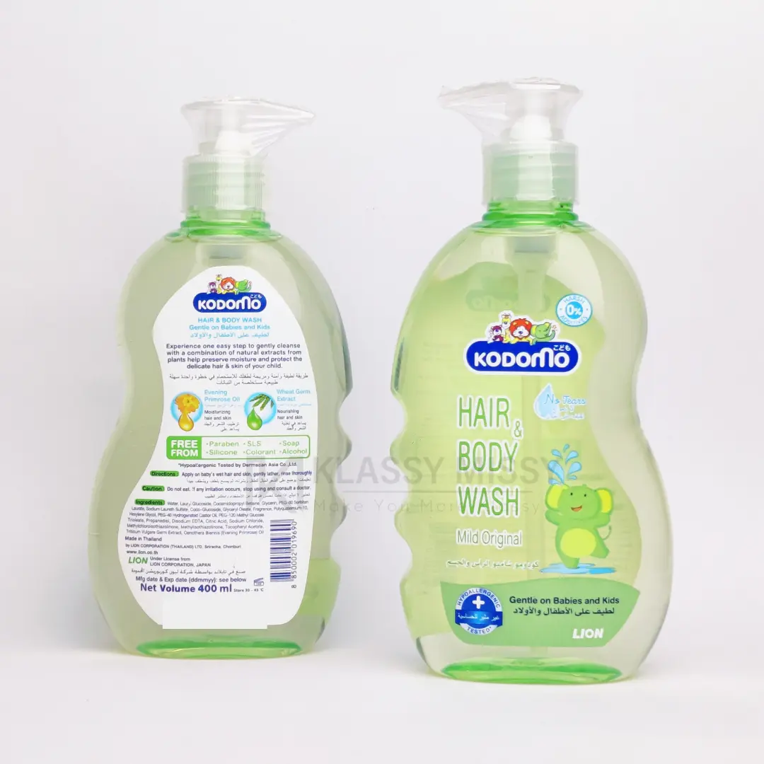 Kodomo Baby Hair & Body Wash-400ml - Image 2