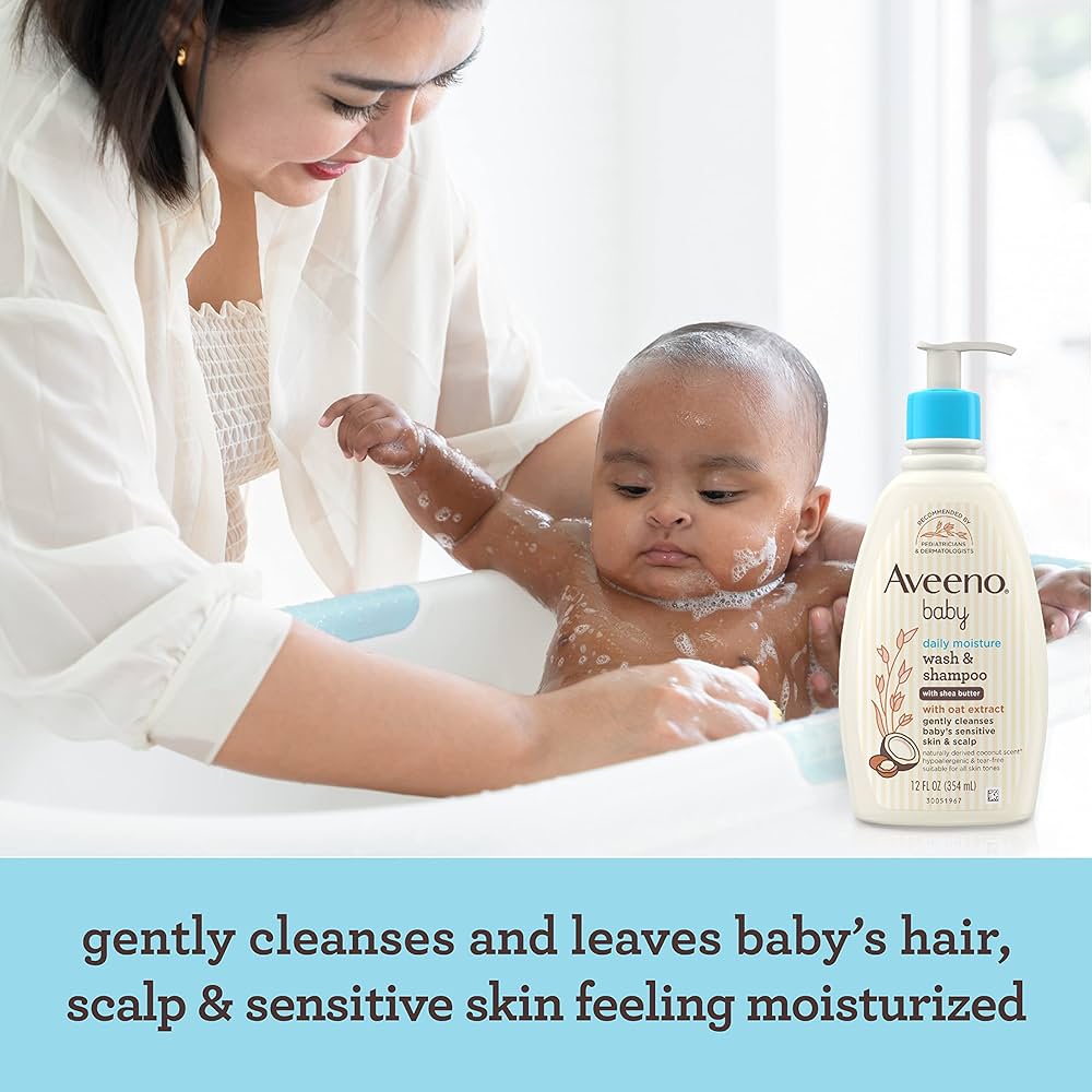 Aveeno Baby Daily Care Baby Hair & Body Wash-250ml - Image 2
