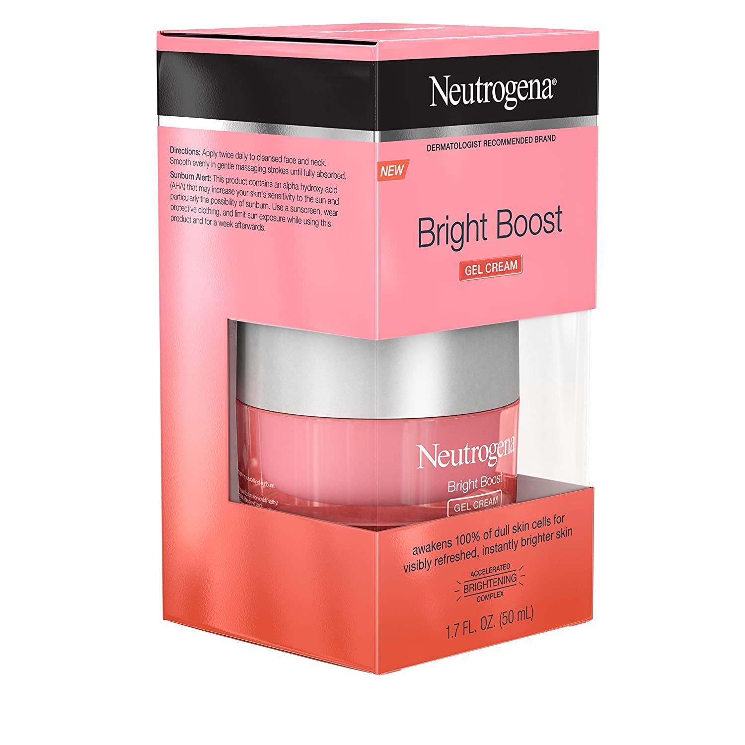 Neutrogena Bright Boost Brightening Moisturizing Face with Skin Resurfacing 1.7 Fl Oz-50ml - Image 2
