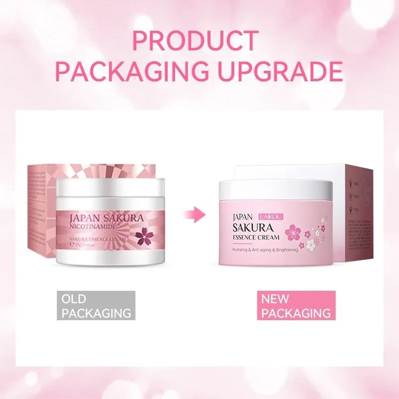 Laikou Japan Sakura Nicotinamide Essence Cream-25ml - Image 2