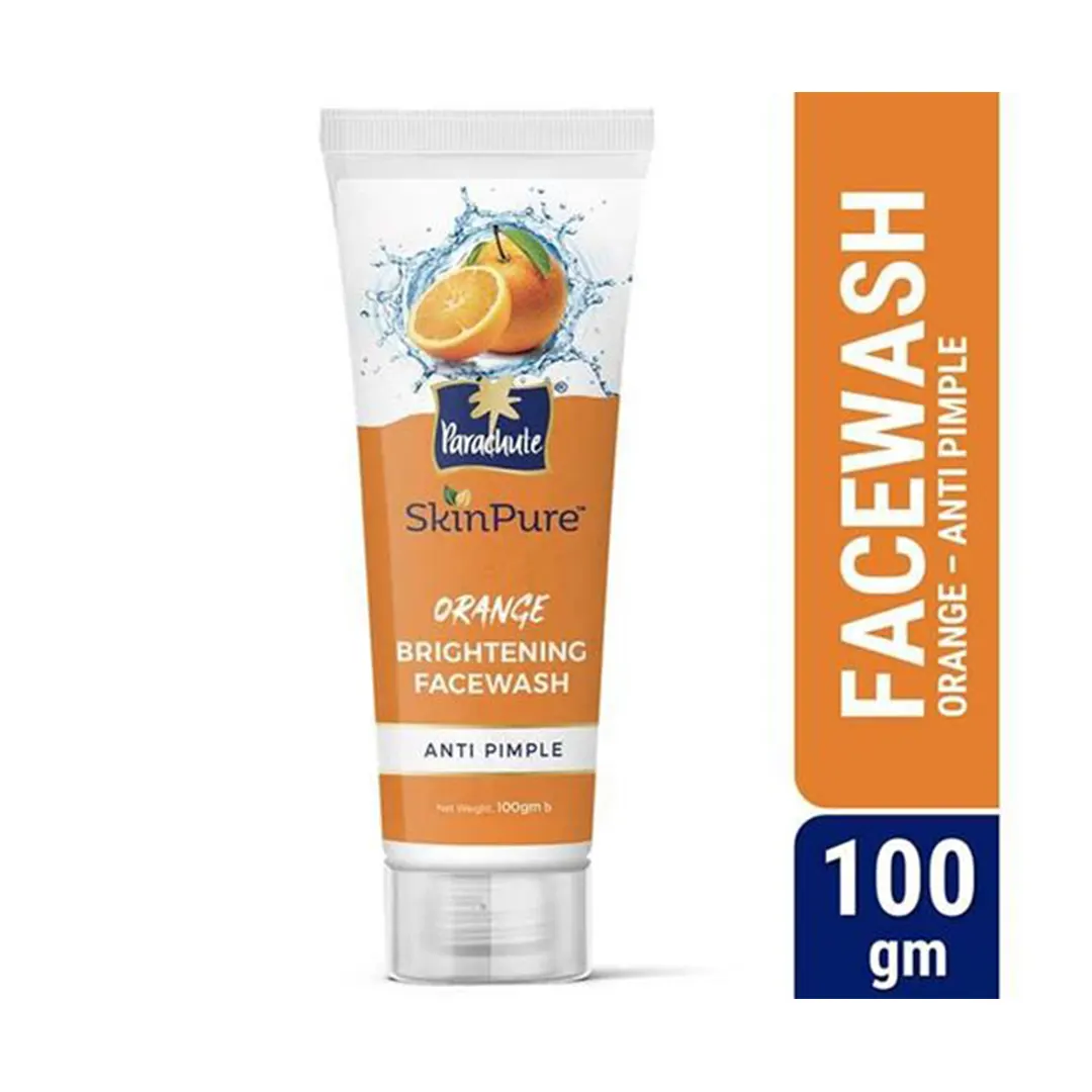 Parachute SkinPure Orange Brightening Facewash (Anti Pimple)-100gm - Image 2