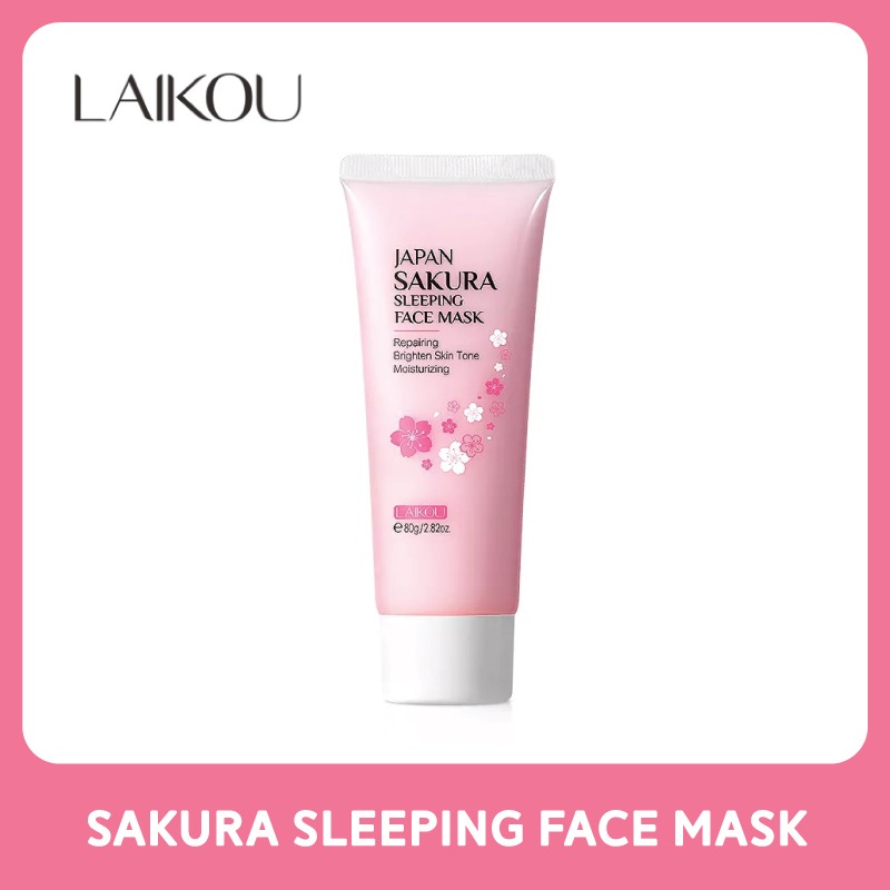 LAIKOU Japan Sakura Sleeping Face Mask–80g - Image 2