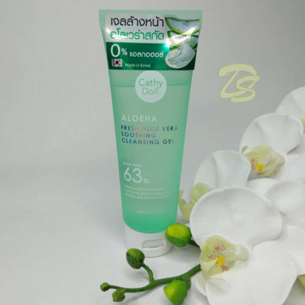 Cathy Doll AloeHa Fresh Aloe Vera Soothing Cleansing Gel-120ml - Image 3