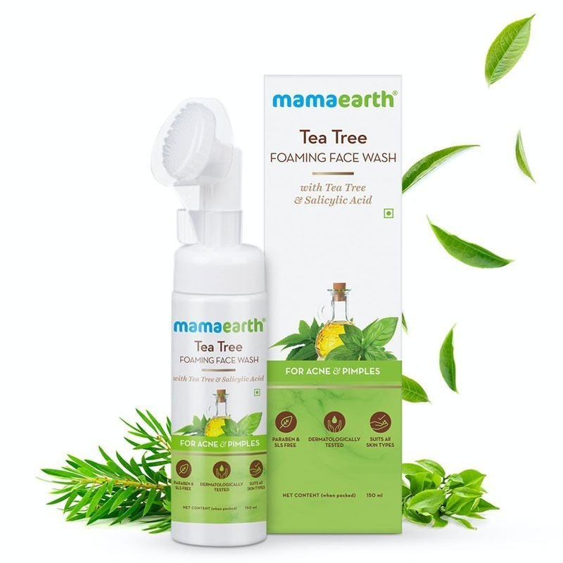 Mamaearth Tea Tree Foaming Face Wash With Tea Tree & Salicylic Acid-150ml - Image 3
