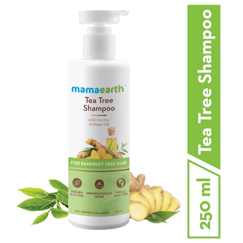 Mamaearth Tea Tree Shampoo for Dandruff Free Hair-250ml - Image 2