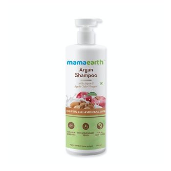 Mamaearth Argan Shampoo with argan & apple cider vinegar for frizz-free & stronger hair-250ml