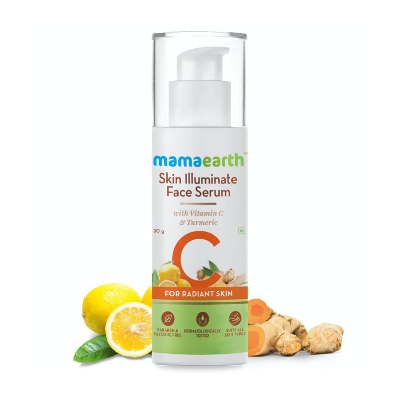 Mamaearth Skin Illuminate Face Serum for Radiant Skin with Vitamin C & Turmeric-30g - Image 2