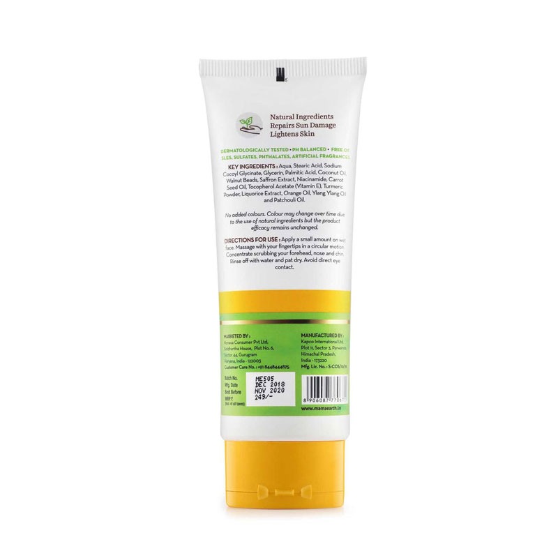 Mamaearth Ubtan Natural Face Wash for Dry Skin with Turmeric & Saffron for Tan removal and Skin brightning 100 ml - SLS & Paraben Free - Image 3