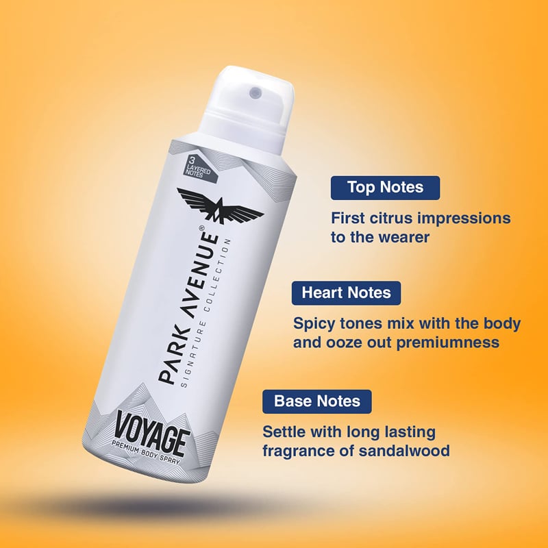 Park Avenue Signature Collection Voyage Body Spray-150ml - Image 3