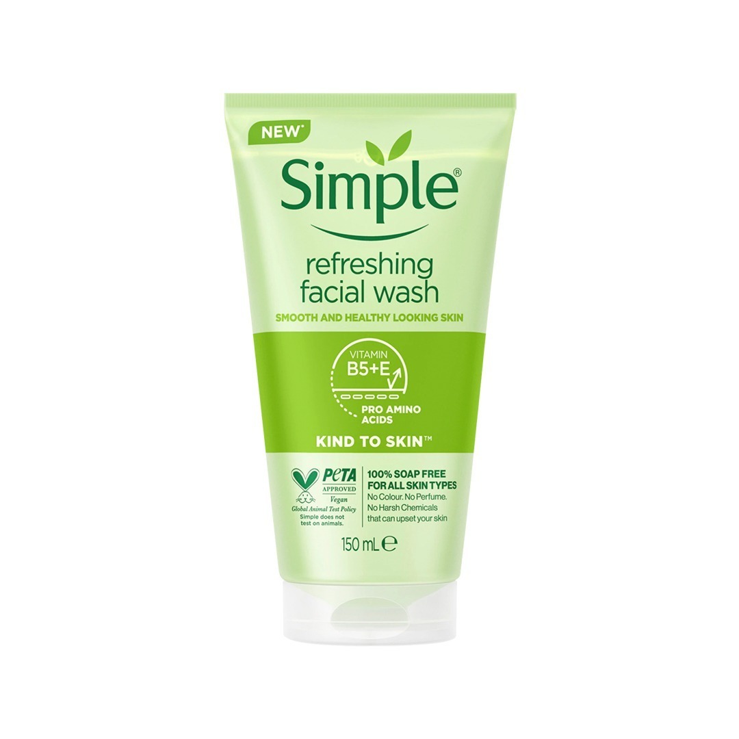 Simple Kind to Skin Refreshing Facial Gel Wash-150ml - Image 2