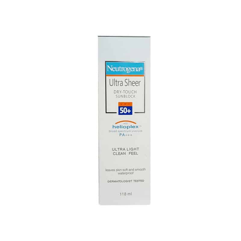 Neutrogena Ultra Sheer Dry-Touch Sunblock SPF 50+ 118ml - Image 2