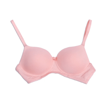 Comfortable Wireless T-Shirt Bra-Peach
