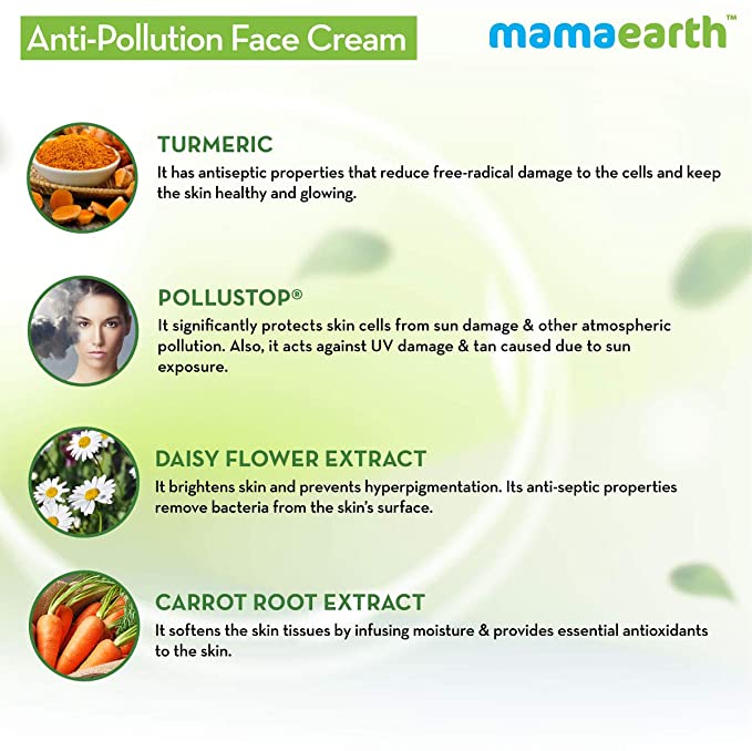 Mamaearth Anti-Pollution Daily Face Cream-80ml - Image 5