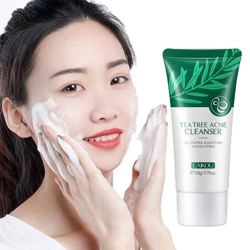 Laikou Tea Tree Acne Cleanser Face Wash-50ml - Image 2