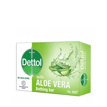 Dettol Soap Aloe Vera 75gm Bathing Bar, Soap with Aloe Vera Extract