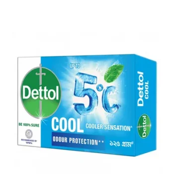 Dettol Soap Cool 125gm Bathing Bar, Soap with Crispy Menthol