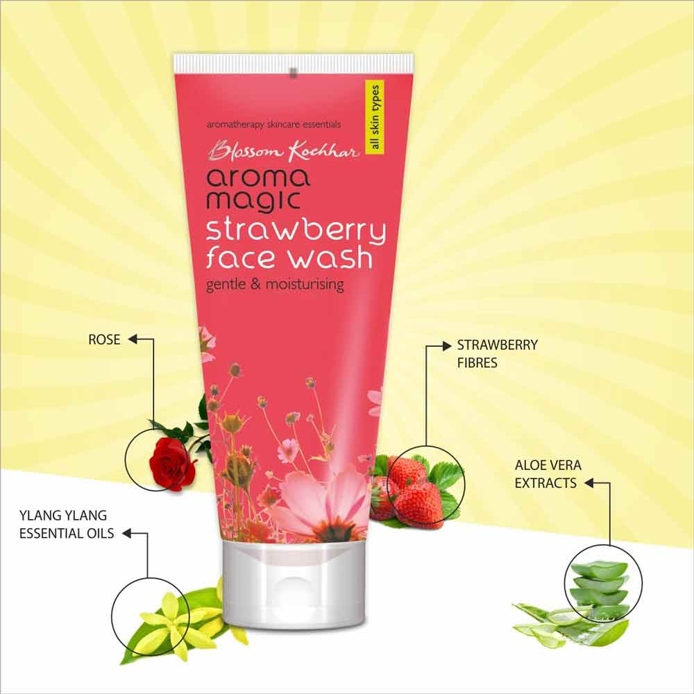 Aroma Magic Strawberry Face Wash-100ml - Image 2