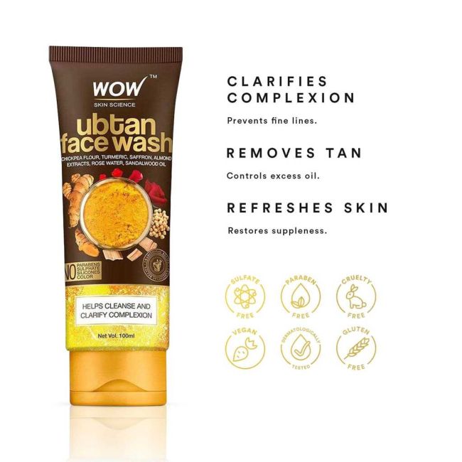 Wow Skin Science Ubtan Facewash-100ml - Image 2